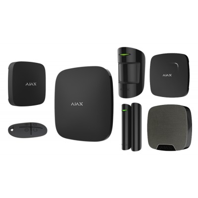 AJAX Система безопасности однокомнатная квартира BLACK